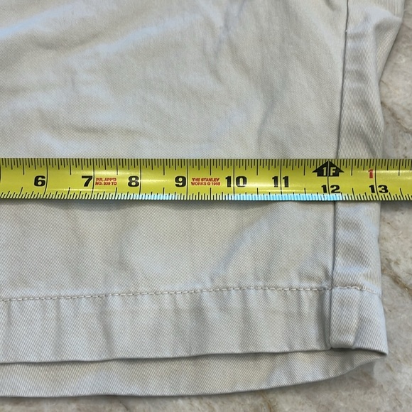 Izod | Saltwater Chinos Flat Front Shorts | 100% Cotton | Stone | Men’s 36 Waist - Picture 5 of 10